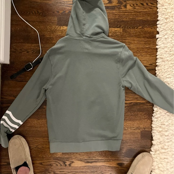 Sol Los Angeles Green Hoodie with White Stripes - Picture 2 of 2